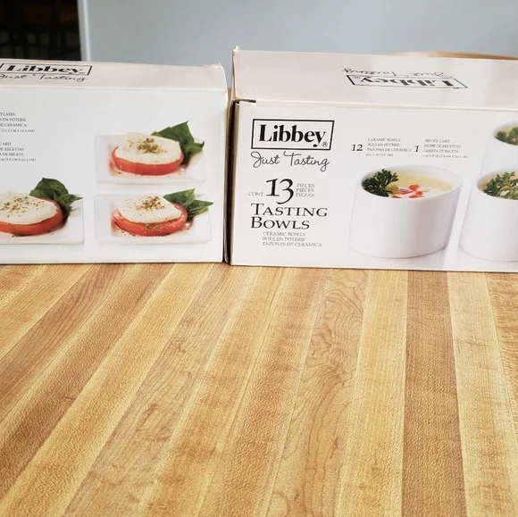 Libbey Mini Ceramic Tasting Plates NWT - Picture 8 of 8